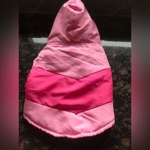 New I See Spot Pink Winter Dog Coat Size S